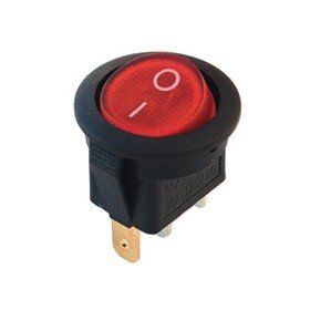 Herbirivar IC131A 12V 20x28 mm 3 Pin Yuvarlak Işıklı Anahtar