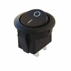 Herbirivar IC133 On-Off 2P Siyah Yuvarlak Işıksız Anahtar
