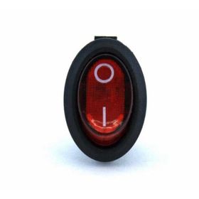 Herbirivar IC134B Oval Işıklı Kırmızı 0.1 Anahtar