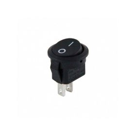 Herbirivar IC134E On-Off 2P Siyah Mini Yuvarlak Işıksız Anahtar