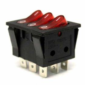 Herbirivar IC135 On-Off 9P 3'lü Işıklı Anahtar