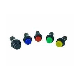 Herbirivar IC186 Yaylı 38x16 mm Yuvarlak Siyah Push Buton