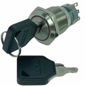 Herbirivar LAS1-AGQ-11Y 21 19 mm Anahtarlı 0-1 Switch