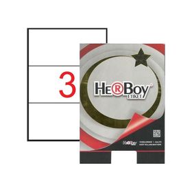 Herboy HB-1003 210x99 mm Beyaz Lazer Etiket