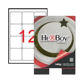Herboy HB-1012 63.5x72 mm Beyaz Laser Etiket