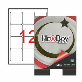 Herboy HB-1012 63.5x72 mm Beyaz Laser Etiket