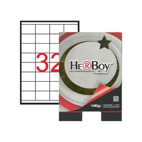Herboy HB-1032 52.5x35 mm Beyaz Lazer Etiket