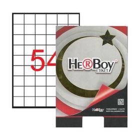 Herboy HB-1054 35x33,16mm Beyaz Laser Etiket