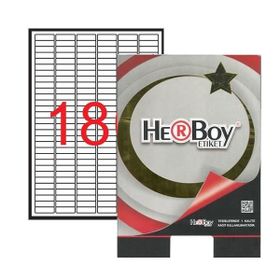Herboy HB-1060 30x9mm Beyaz Laser Etiket