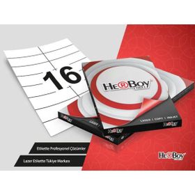 Herboy HB-1105 105x37,125mm Beyaz Lazer Etiket