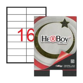Herboy HB-1105 105x37,125mm Beyaz Lazer Etiket