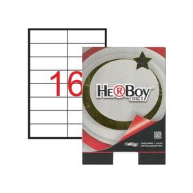 Herboy HB-1105 105x37,125mm Beyaz Lazer Etiket