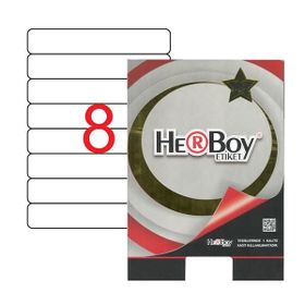 Herboy HB-1108 192x34mm Beyaz Lazer Etiket