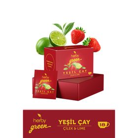 Herby 18'li Çilek ve Lime Yeşil Çay
