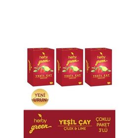 Herby 18'li Çilek ve Lime Yeşil Çay