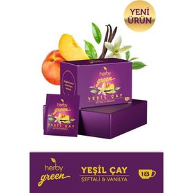 Herby 18'li Şeftali ve Vanilya Yeşil Çay