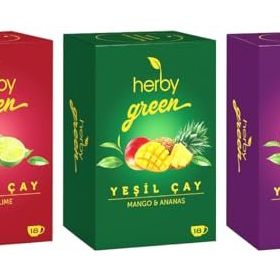 Herby 3'lü Yeşil Kahve Çekirdekli Fit Çay