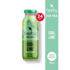 Herby Şeker İlavesiz 250 ml Cool Lime Soğuk Çay (12 adet)