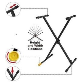 Hercules KS100B X Şekilli Klavye Sehpası