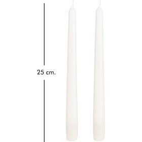 Herdekora 2'li Paket Beyaz 25 cm Şamdan Mumu
