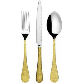 Herdmar Betty Yarı Gold 87 Parça Çatal Kaşık Bıçak Takımı-12 Kişilik