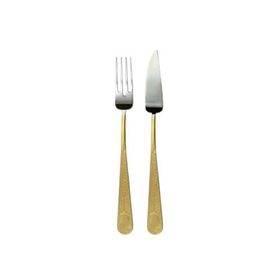 Herdmar Güell Yarım Gold 24 Parça 12 Kişilik Balık Çatal Bıçak Seti