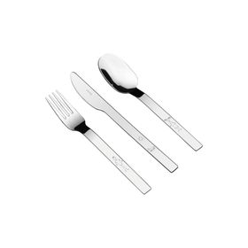 Herdmar Kıds Turını 3 Parça Gri Çatal Kaşık Bıçak Takımı