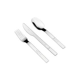 Herdmar Kıds Turını 3 Parça Gri Çatal Kaşık Bıçak Takımı