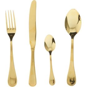 Herdmar Zorba Tam Gold 87 Parça Gri Çatal Kaşık Bıçak Takımı