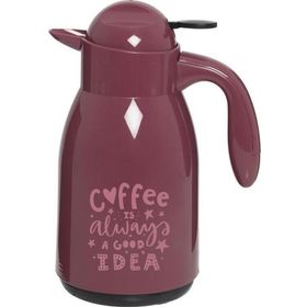 Herevin 1 lt Bordo Coffee Always Idea Baskılı Termos