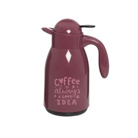 Herevin 1 lt Bordo Coffee Always Idea Baskılı Termos