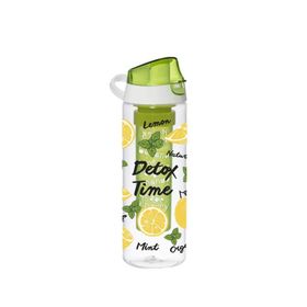 Herevin Como Kapak Tropic Limon Baskılı İnfuserli Detox Matara