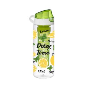 Herevin Como Kapak Tropic Limon Baskılı İnfuserli Detox Matara