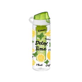 Herevin Como Kapak Tropic Limon Baskılı İnfuserli Detox Matara