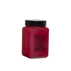 Herevin Mat Kırmızı 1.5 lt Kare Kavanoz
