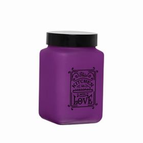 Herevin Mat Mor 1.5 lt Kare Kavanoz