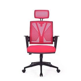 Herkese Mobilya Savona Kırmızı Fileli Pls Makam Ofis Koltuğu