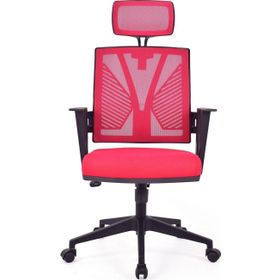 Herkese Mobilya Savona Kırmızı Fileli Pls Makam Ofis Koltuğu