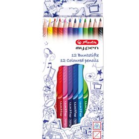 Herlitz 152 Mypen 12'Li Üçgen Kuru Boya Kalemi
