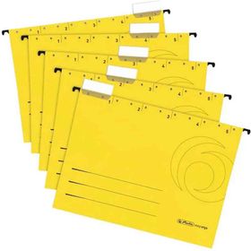 Herlitz 5874672 Sarı 5'li Askılı Dosya