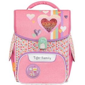 Herlitz TGJL-018A Kalp Desenli Pembe Okul Çantası