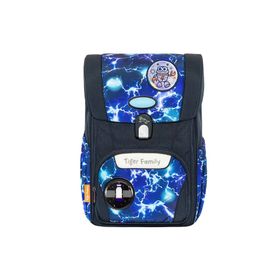 Herlitz TGJP-001A Mavi Siyah Işıklı Okul Çantası