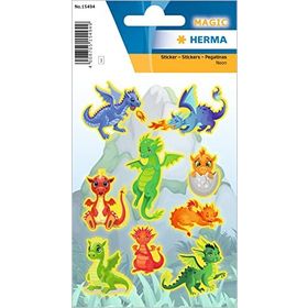 Herma 15494 Neon Ejderha Etiket