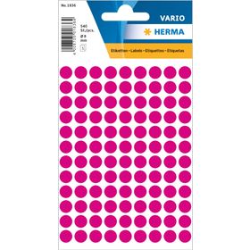 Herma 1836 Pembe 8 mm Yuvarlak Etiketler
