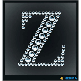 Herma Harf Z Kristal Etiket