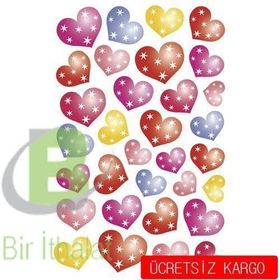 Herma Noktalı Kalp Çocuk Etiketleri