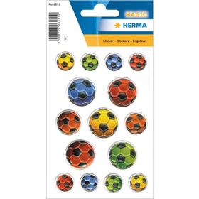 Herma Renkli Futbol Topları Çocuk Etiketleri