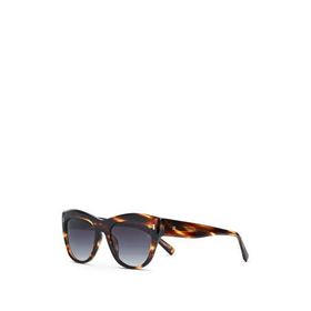 Hermossa Burcu Esmersoy X HM 1650 C2 Cat Eye Asetat Kahverengi Havana Kadın Güneş Gözlüğü