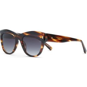 Hermossa Burcu Esmersoy X HM 1650 C2 Cat Eye Kahverengi Havana Kadın Güneş Gözlüğü