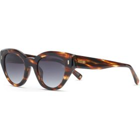 Hermossa Burcu Esmersoy X HM 1652 C2 Cat Eye Kahverengi Havana Kadın Güneş Gözlüğü